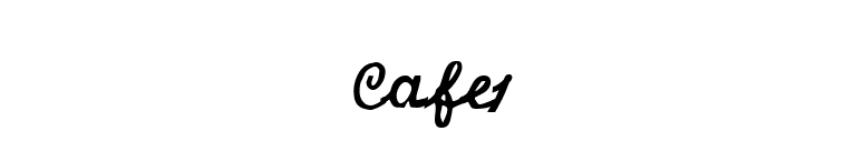 Cafe1 font preview