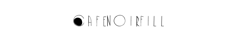 CafeNoirFill font preview