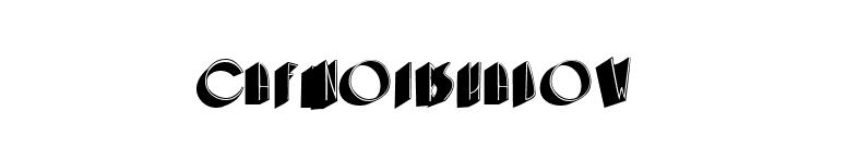 CafeNoirShadow font preview