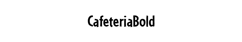 CafeteriaBold font preview