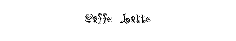 Caffe Latte font preview