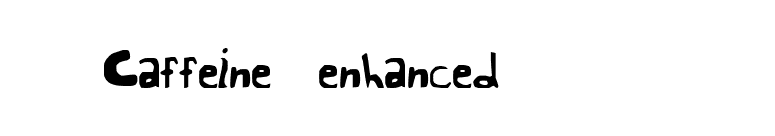 Caffeine (enhanced) 2000  font preview
