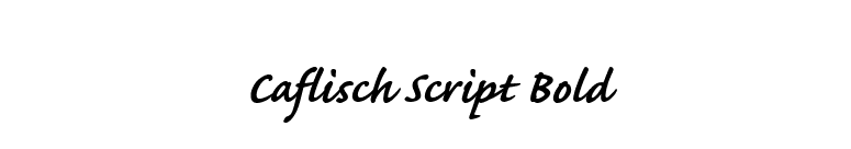 Caflisch Script Bold font preview