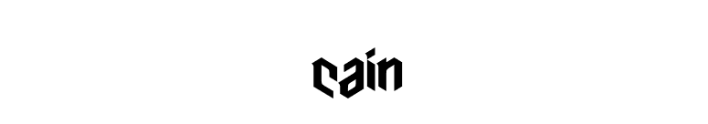 cain font preview