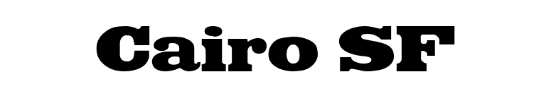 Cairo SF font preview