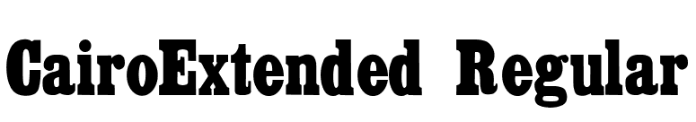 CairoExtended Regular font preview