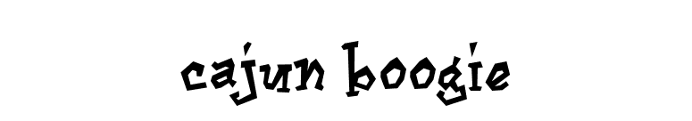 Cajun Boogie font preview