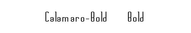 Calamaro-Bold Bold font preview