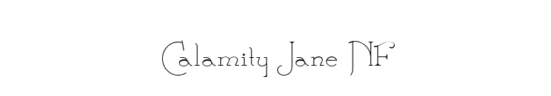 Calamity Jane NF font preview