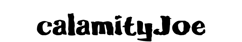 calamityJoe font preview