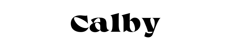 Calby font preview