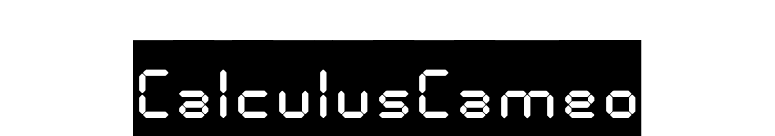 CalculusCameo font preview