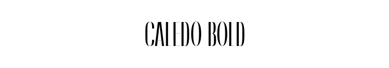Caledo Bold font preview