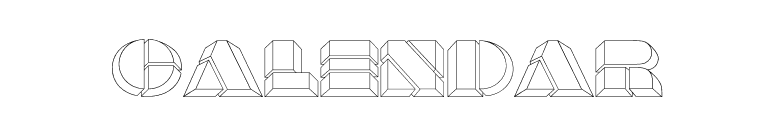Calendar font preview