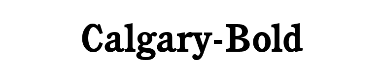 Calgary-Bold font preview