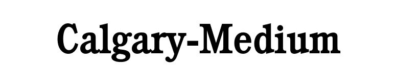 Calgary-Medium font preview