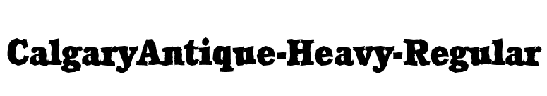 CalgaryAntique-Heavy-Regular font preview