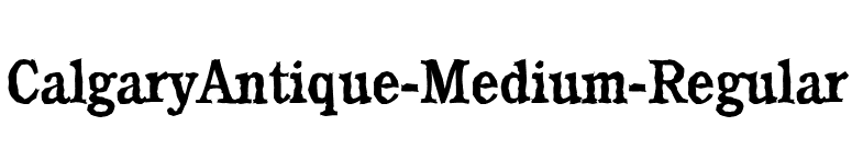 CalgaryAntique-Medium-Regular font preview