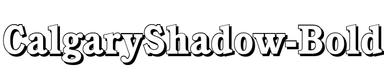 CalgaryShadow-Bold font preview