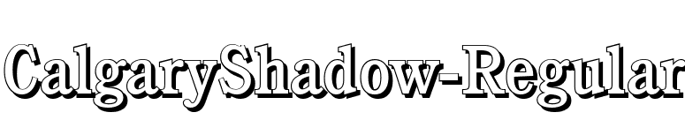 CalgaryShadow-Regular font preview
