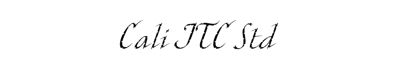 Cali ITC Std font preview