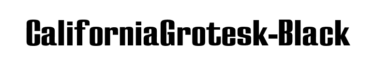 CaliforniaGrotesk-Black font preview