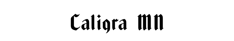 Caligra MN font preview