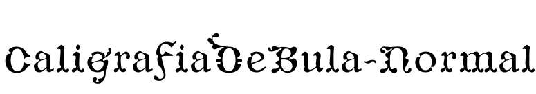 CaligrafiaDeBula-Normal font preview
