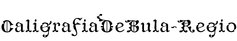CaligrafiaDeBula-Regio font preview