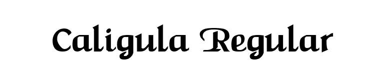 Caligula Regular font preview