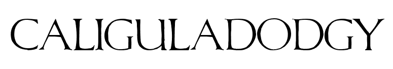 CaligulaDodgy font preview