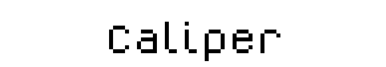 Caliper font preview