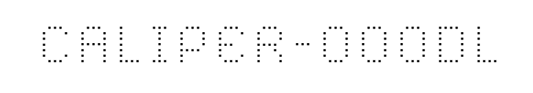 CALIPER-000DL font preview