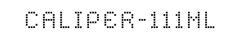 CALIPER-111ML font preview