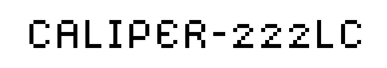 CALIPER-222LC font preview