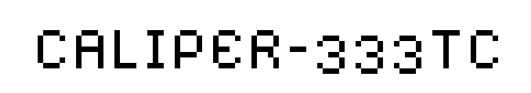 CALIPER-333TC font preview