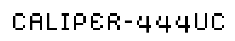 CALIPER-444UC font preview