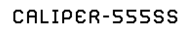 CALIPER-555SS font preview