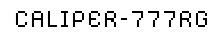 CALIPER-777RG font preview