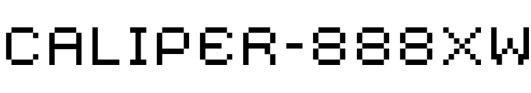 CALIPER-888XW font preview
