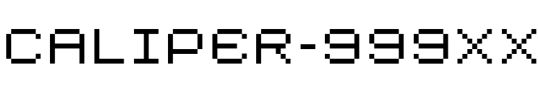 CALIPER-999XX font preview