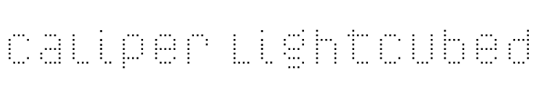 Caliper LightCubed font preview