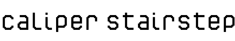 Caliper Stairstep font preview