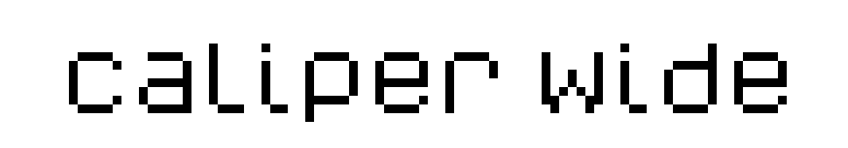 Caliper Wide font preview