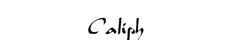 Caliph font preview