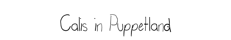 Calis in Puppetland font preview