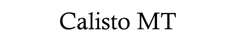 FontsMarket.com - Download Calisto MT font for FREE