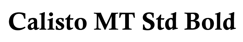 Calisto MT Std Bold font preview