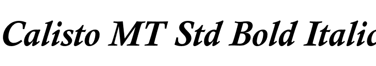 Calisto MT Std Bold Italic font preview