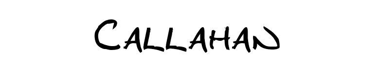 Callahan font preview